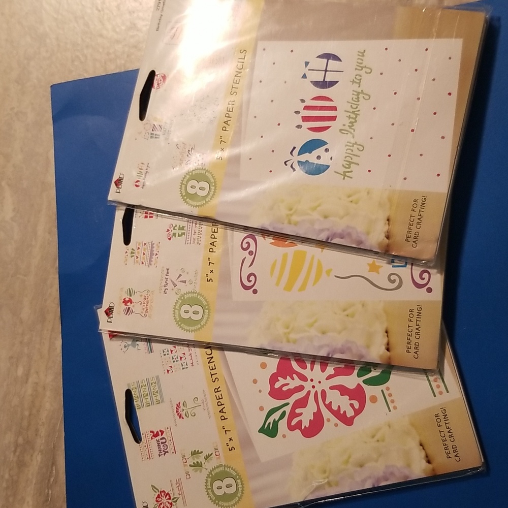 Brand new lot of paper stencils